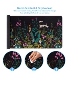 Milatech Desk mat, large desk mat, XXL extended gaming mouse pad 900mm×400mm×3mm, large desk mouse pad, rubber base mouse pad with stitched edges, keyboard mouse pad for work, gaming, office, home  - Image 5