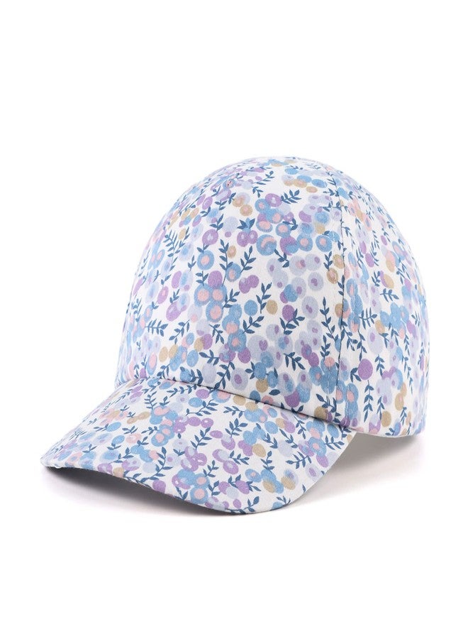 Zsedrut Girls Baseball Cap Toddler Cotton Sun Hat Kids Trucker Hats Infant Lightweight Ball Caps Spring Summer (2-5Y, Purple Grape) - Image 1