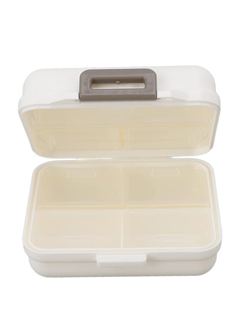 Pills Case 7 Compartments Small Portable PP Material Independent Opening Closing for Home for Travelling - Image 1