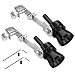 Hirificing 2PCS Exhaust Turbo Whistle Loud Turbo Sound Booster Exhaust Muffler Pipe Aluminum Alloy WhistleCar Roar Maker Turbo Sound Enhancer Whistle SimulatorXLBlack - Image 2