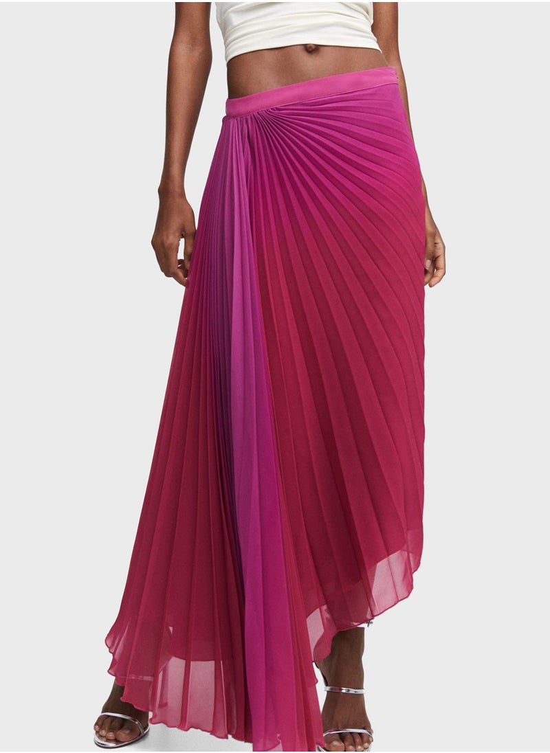 MANGO - Plisse High Waist Skirt - Image 1