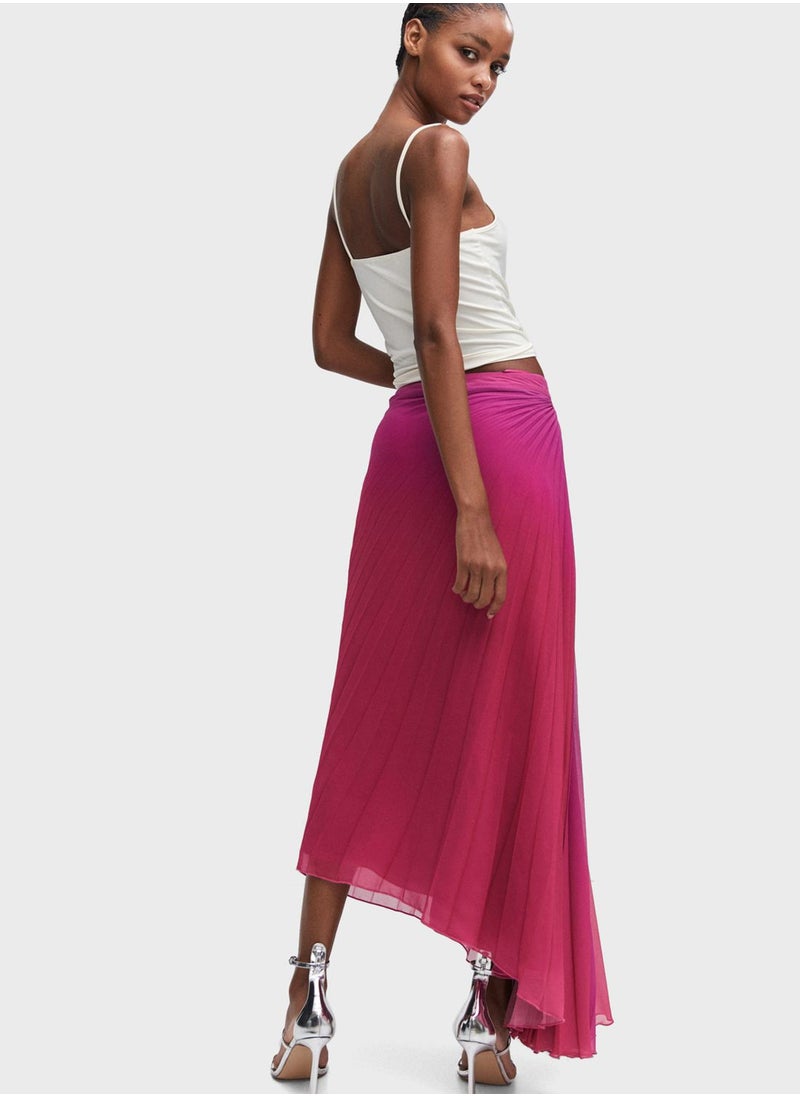 MANGO - Plisse High Waist Skirt - Image 1