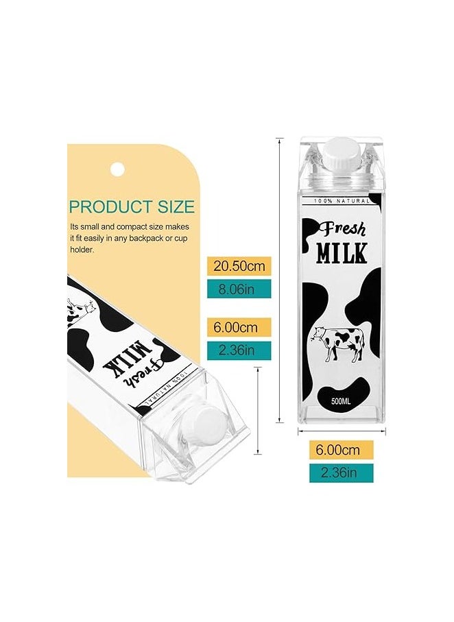 Generic - A portable milk carton water bottle suitable for drinking liquids and juices - 500 ml - in various shapes - Image 1