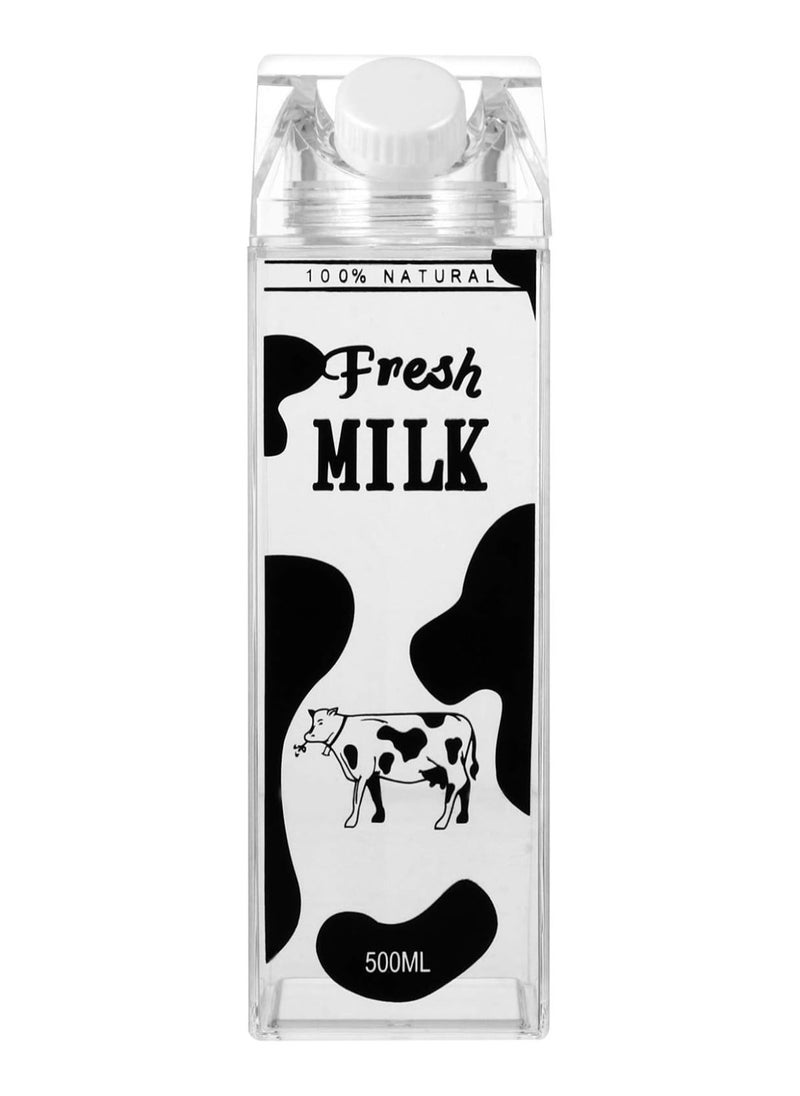 Generic - A portable milk carton water bottle suitable for drinking liquids and juices - 500 ml - in various shapes - Image 1