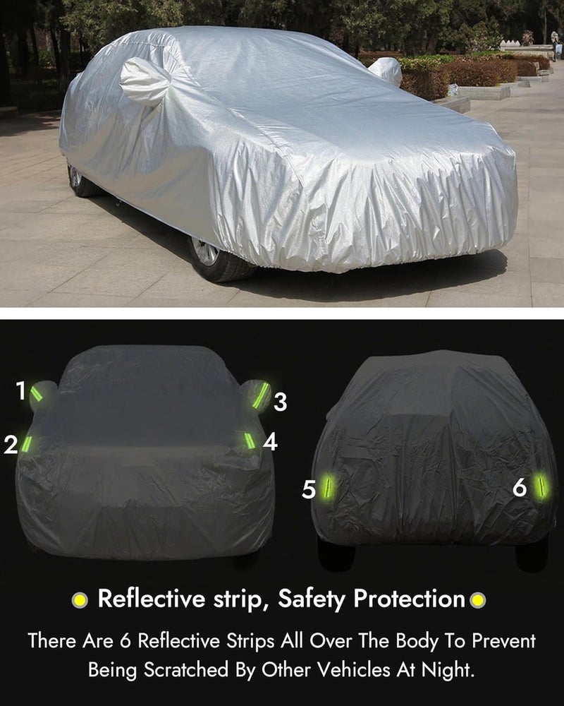Universal Full Car Cover - UV, Water, and Dust Protection for Sedan (3XL) - Image 4