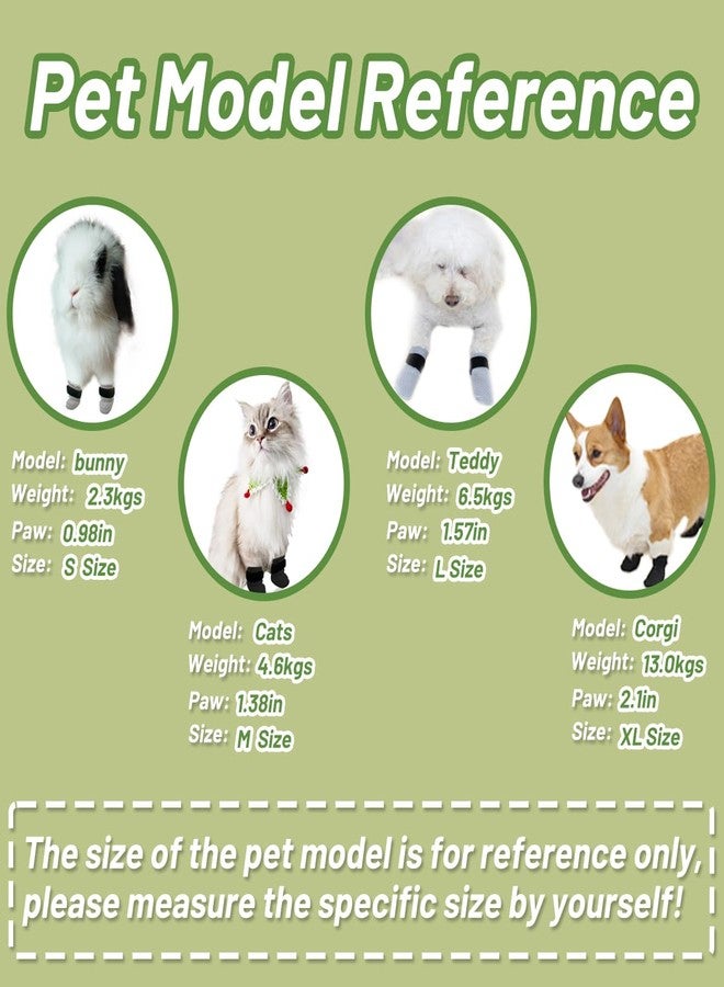 Esamploe 4 PCS Cat Mittens to Prevent Scratching,Mesh Breathable Cat Shoes,Adjustable Cats Anti Scratch Gloves,Suitable for Cats When Bathing and Nail Trimming (Black, L) - Image 4