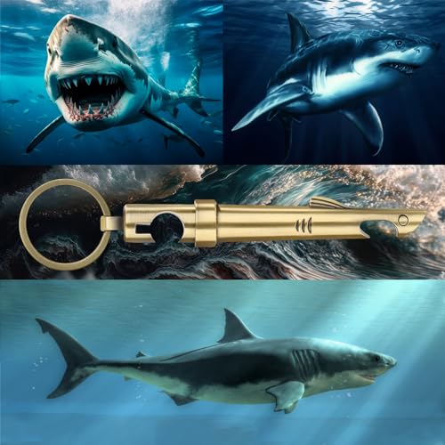 LKKCHER 2-in-1 Shark Bottle Opener, Novelty Keychain Corkscrew Wine Opener, Beer Bottle Opener, Wine & Beer Gifts for Men, Father's Day Gifts, Christmas Gifts, Birthday Gifts, Bronze, KPQ2805 - Image 3