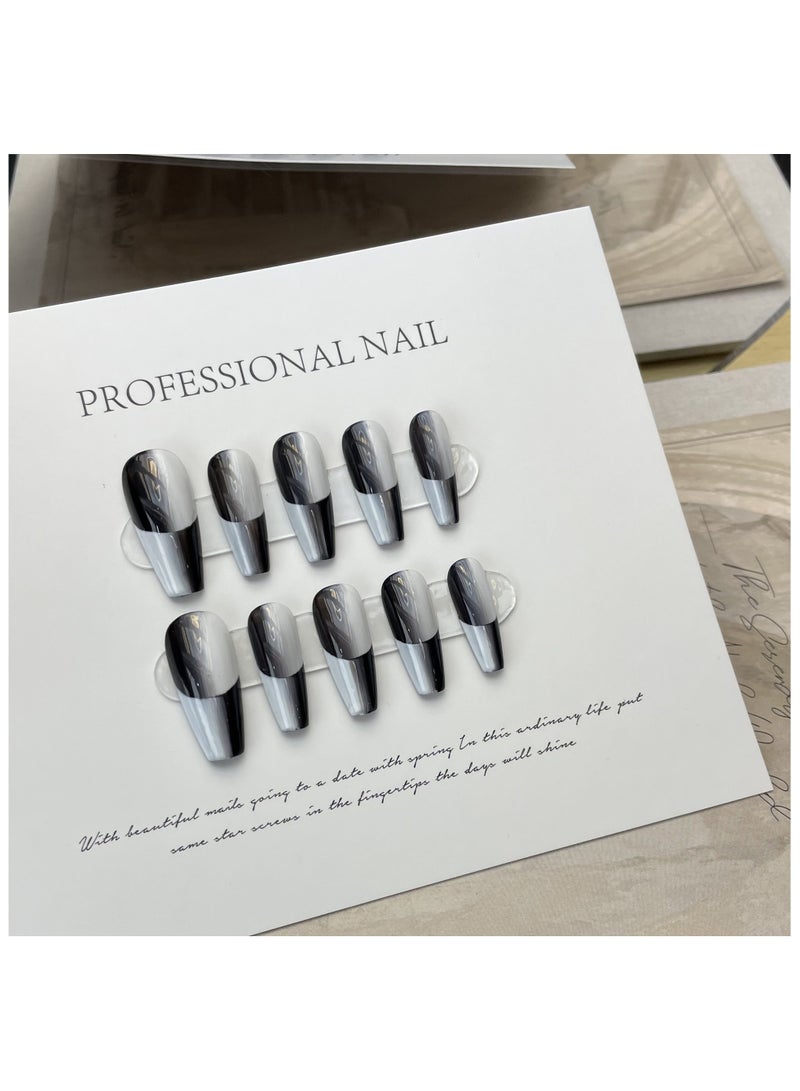 Binzo Beauty Handmade Press On Nails, 10pcs, Nails Art , Acrylic Nails, False Nails, Luxury Collection, Luxury Nails Arts, New Accessories， Wedding Nails，Party Nails. - Image 2
