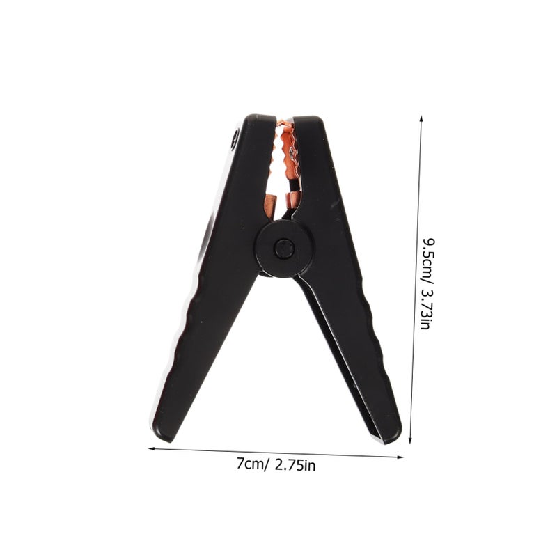Heavy Duty Copper Alligator Clips for Car Battery Jump Starter 4pcs Red Black - Image 3
