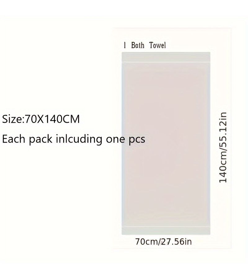 Oversized 27.56x55.12inch BBT Green Embroidered Bamboo Bath Towel Quick Drying Sport Gift - Image 3