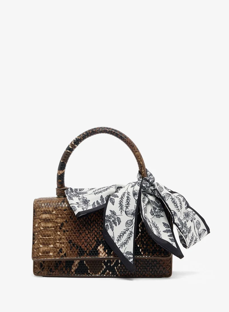 Satin Monochrome Headscarf