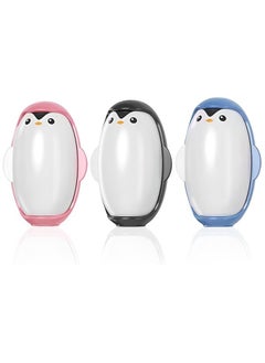 3 Pack Penguin Shape Reusable Lint Roller Ball, Penguin Hair Sticky Device, Penguin Sticky Lint Remover, Penguin Hair Sticky Roller, Cute Penguin Lint Roller for Pets, Penguin Pet Hair Remover