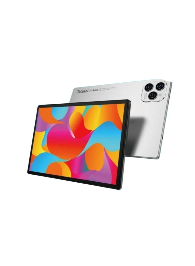 Telzeal P102 10.1" Android 13 Tablet â€“ 8GB RAM, 512GB ROM, 5G Wi-Fi, Dual SIM 4G LTE, 10000mAh Battery, Wireless Keyboard & Mouse Bundle â€“ Grey - Image 3