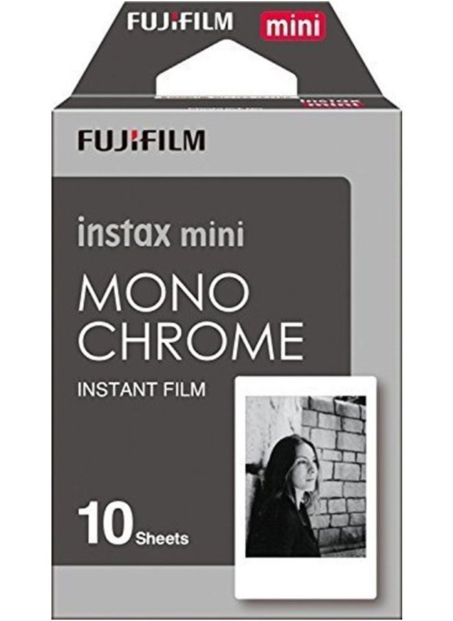 FUJIFILM Instax Mini Instant Film Monochrome 4-Pack Bundle Set, Mono Chrome (10 x 4 = 40) # 337556 for Mini 90 8 70 7s 50s 25 300 Camera SP-1 Printer  - Image 2