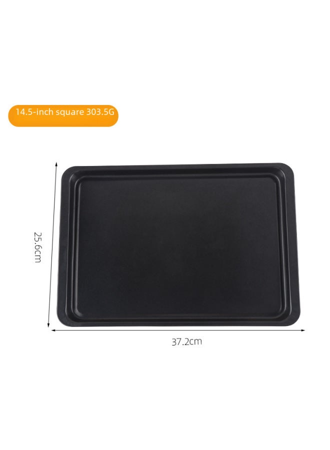 Thickened 8-14 Inch Rectangular Non-Stick Baking Pan Baking Cake Bread Oven Chassis Cookie Shallow Pan-Specifications:14.5 Inch  - Image 4