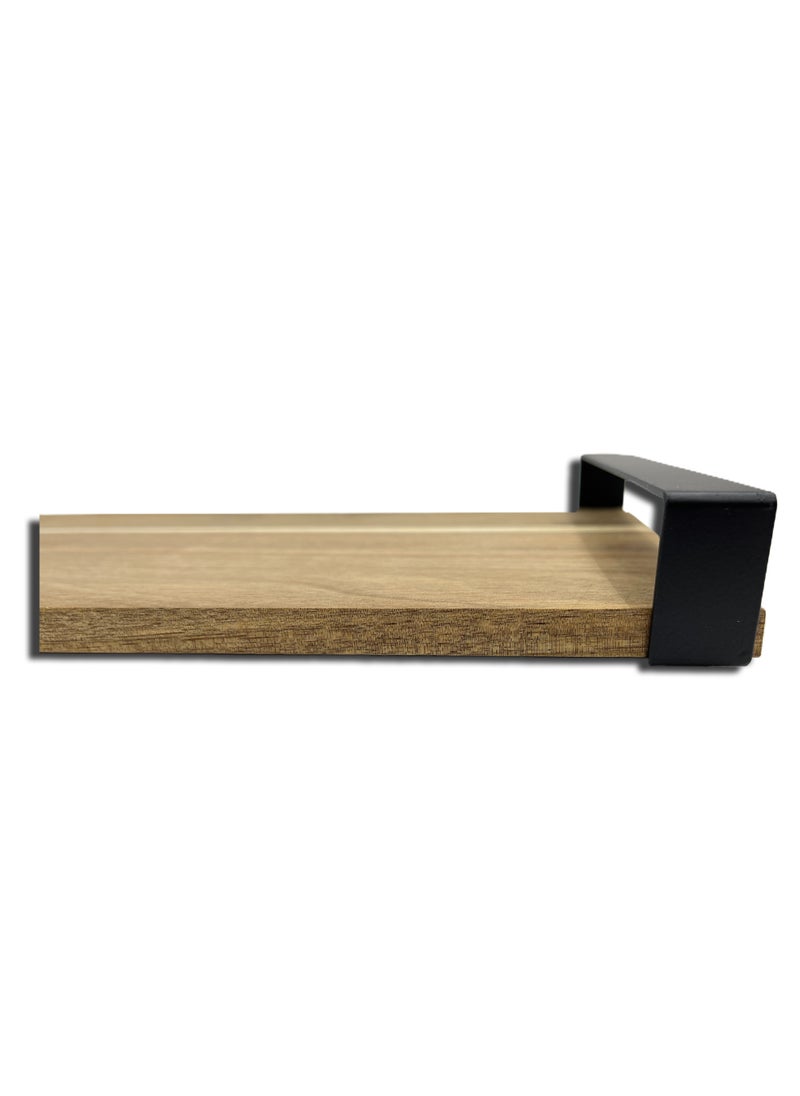 Acacia Serving Tray With Metal Handle 5X11x45cm