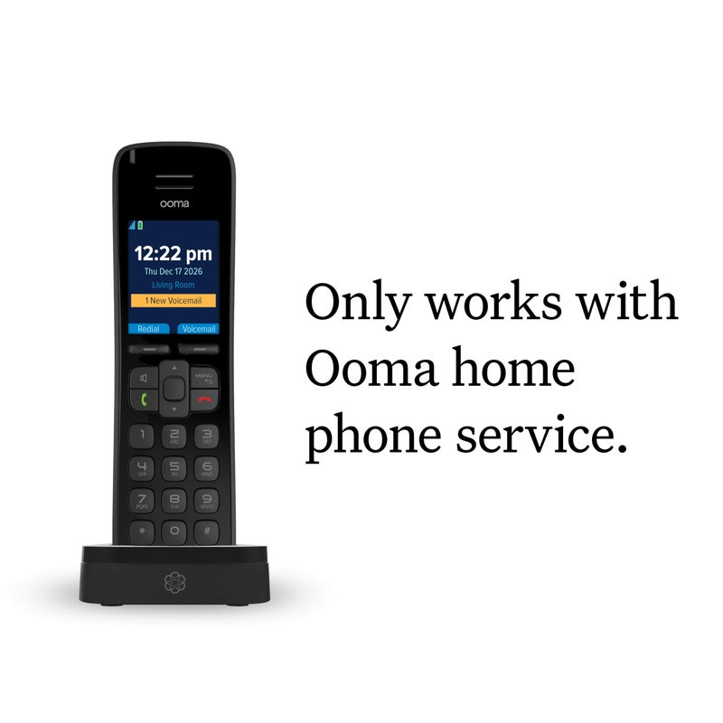 Ooma HD3 Handset Cordless with Caller-ID and HD Voice Quality. Exclusively for Ooma Telo VoIP Home Phone Service - Image 4