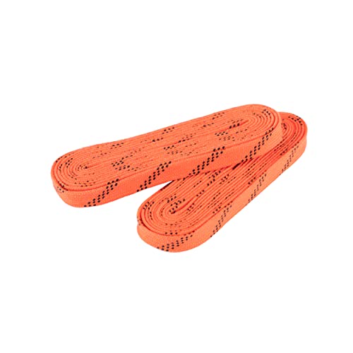 Rollerex Gladiator Waxed Hockey Skate Laces - Pro-Grade Durability & Water-Resistant - Ideal for Ice Hockey, Roller Hockey & Recreational Skating (Highlight Orange, 72") - Image 4