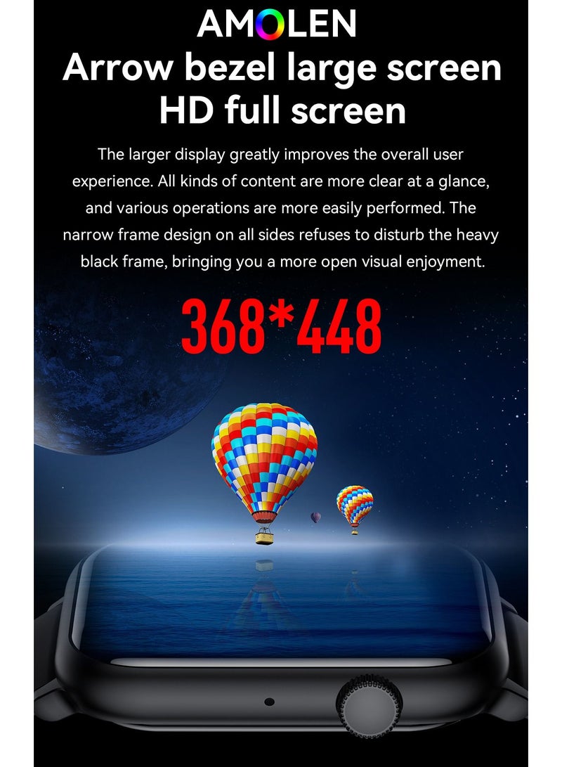 Smart Watch HK27 Amoled 1.78" HD Screen BT Call NFC AI Voice Assistant Health Monitoring Fitness Tracker Men Women Smartwatch - Image 3