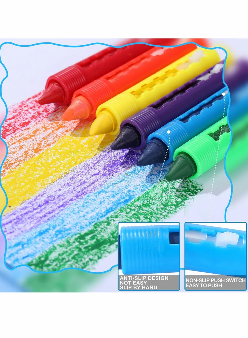SOLARAE Crayons, Bath Washable Crayons Easy Clean Bathtime Colorful Bathtub Markers Toys Shower Paint for Kids（24 Pieces ） - Image 4