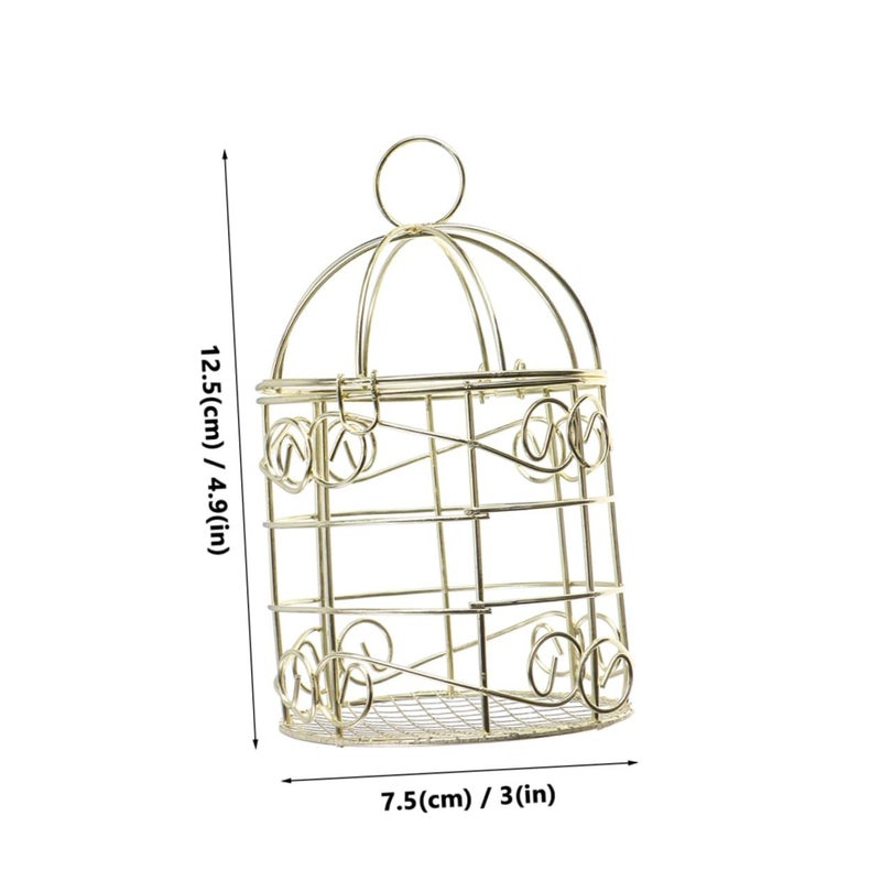 Vintage Hollow Design Parrot Pigeon Feeder Basket 4 Pack Indoor Outdoor Use - Image 3