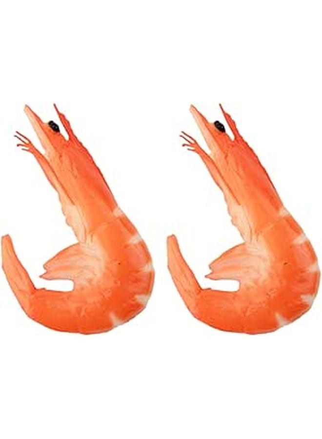 2PCS Realistic Artificial Lobster Photo Props For Nautical Party Decor Food Styling - Image 1