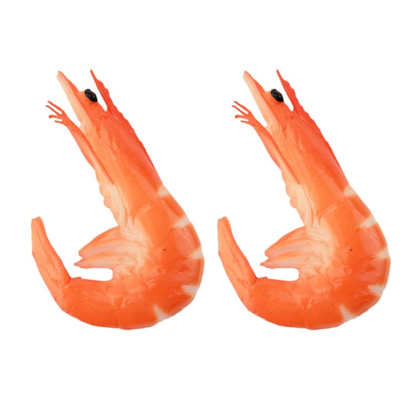 2PCS Realistic Artificial Lobster Photo Props For Nautical Party Decor Food Styling - Image 2