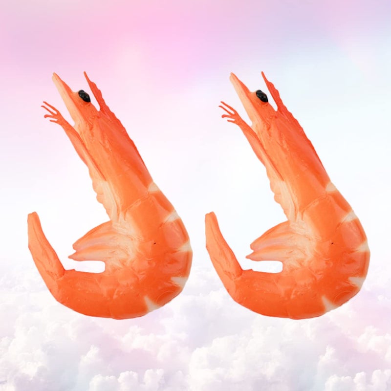 2PCS Realistic Artificial Lobster Photo Props For Nautical Party Decor Food Styling - Image 5