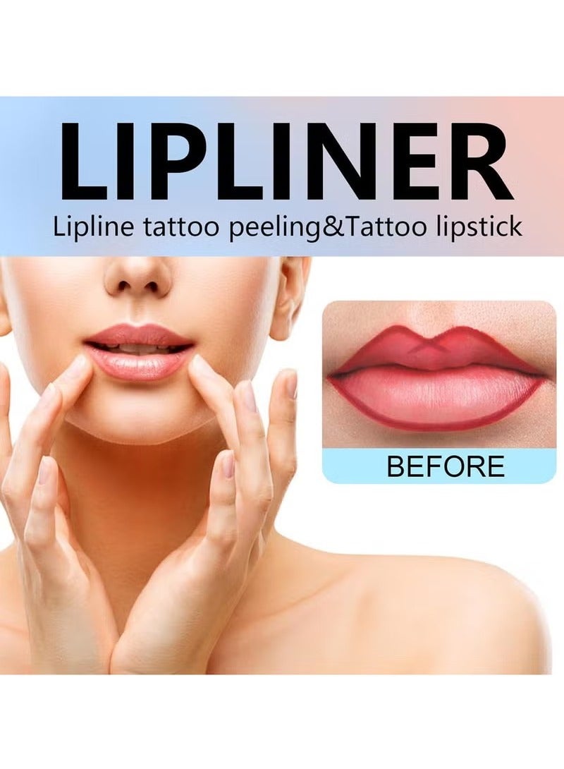 OLIBOLLA Peel Off Lip Liner & Stain, Long Lasting Waterproof Lipstick, Smudge Proof Lip Gloss for Women, Non-Fading Lip Makeup, 00 - Image 4