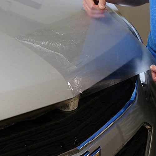 Install Proz Self Healing Universal Clear Paint Protection Bra Hood and Fender Kit (18" x 84") - Image 5