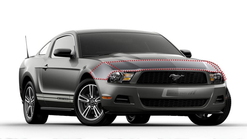 Install Proz Self Healing Universal Clear Paint Protection Bra Hood and Fender Kit (18" x 84") - Image 4