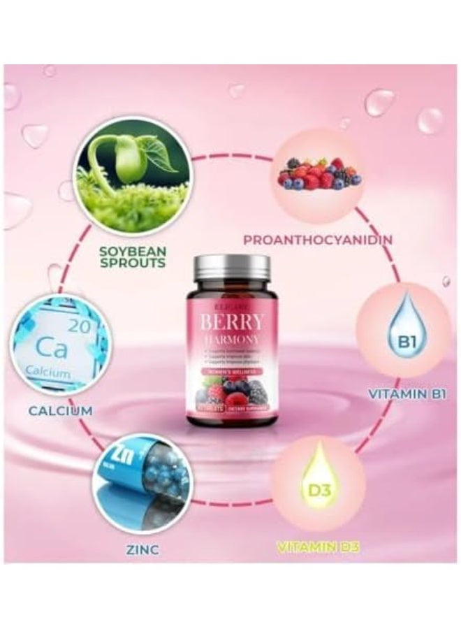 elicare Berry Harmony (Women’s Wellness) 60 Tab Dietary Supplement - Image 1