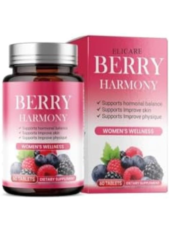 elicare Berry Harmony (Women’s Wellness) 60 Tab Dietary Supplement - Image 2