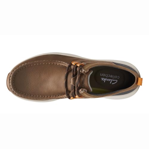 Clarks Men's Wellman Moc Oxford, Cola Leather, 11 - Image 3