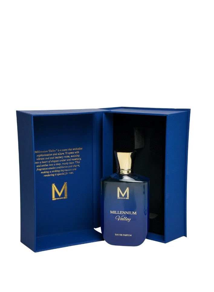 VM PERFUMES Millennium Valley Eau de Parfum for Men 100ml – Oud, Leather, Amber & Musk Scent with Herbal Rosemary Notes - Image 5