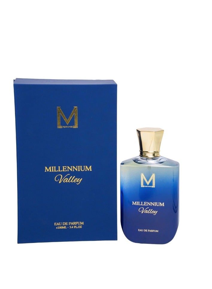 VM PERFUMES Millennium Valley Eau de Parfum for Men 100ml – Oud, Leather, Amber & Musk Scent with Herbal Rosemary Notes - Image 1