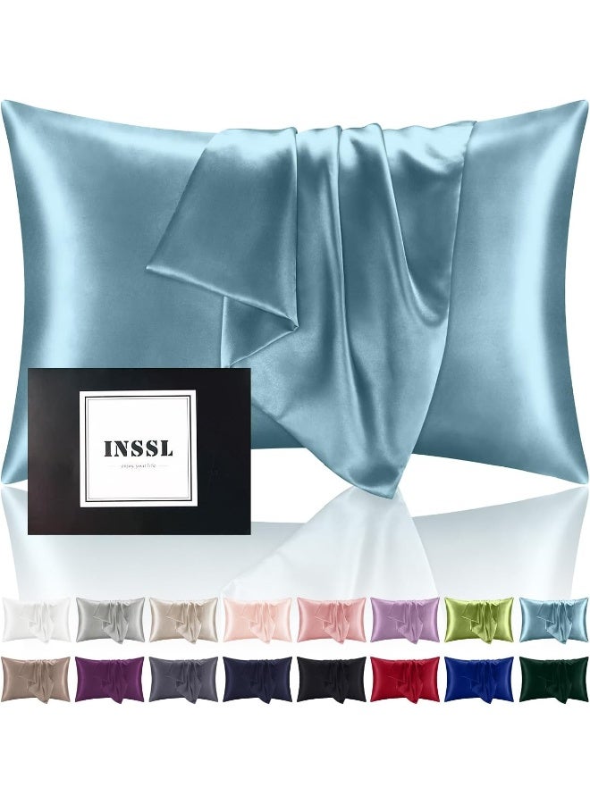 INSSL Silk Pillowcase for Women, Mulberry Silk Pillowcase for Hair and Skin and Stay Comfortable and Breathable During Sleep  - Image 1
