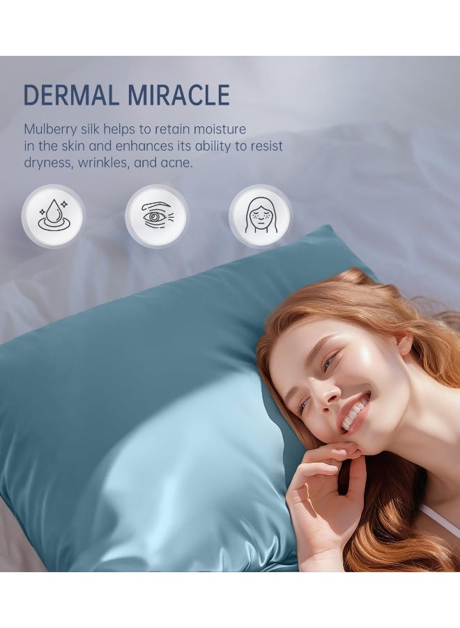 INSSL Silk Pillowcase for Women, Mulberry Silk Pillowcase for Hair and Skin and Stay Comfortable and Breathable During Sleep  - Image 3