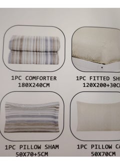 Generic Golden comforter set consisting of 4 pieces S19  - Image 3