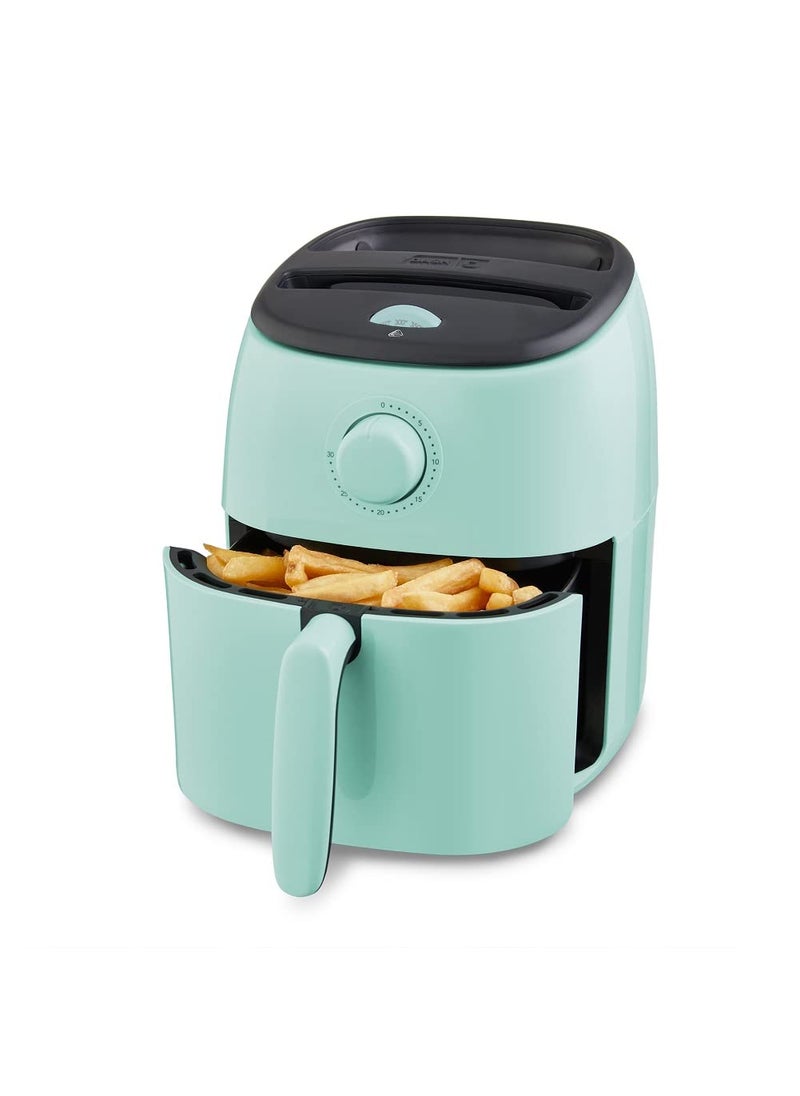 Dash DASH TastiCrisp Electric Air Fryer Oven 26 Qt Aqua  Compact Air Fryer for Healthier Food in Minutes Ideal for Small Spaces  Auto Shut Off Analog 1000Watt 