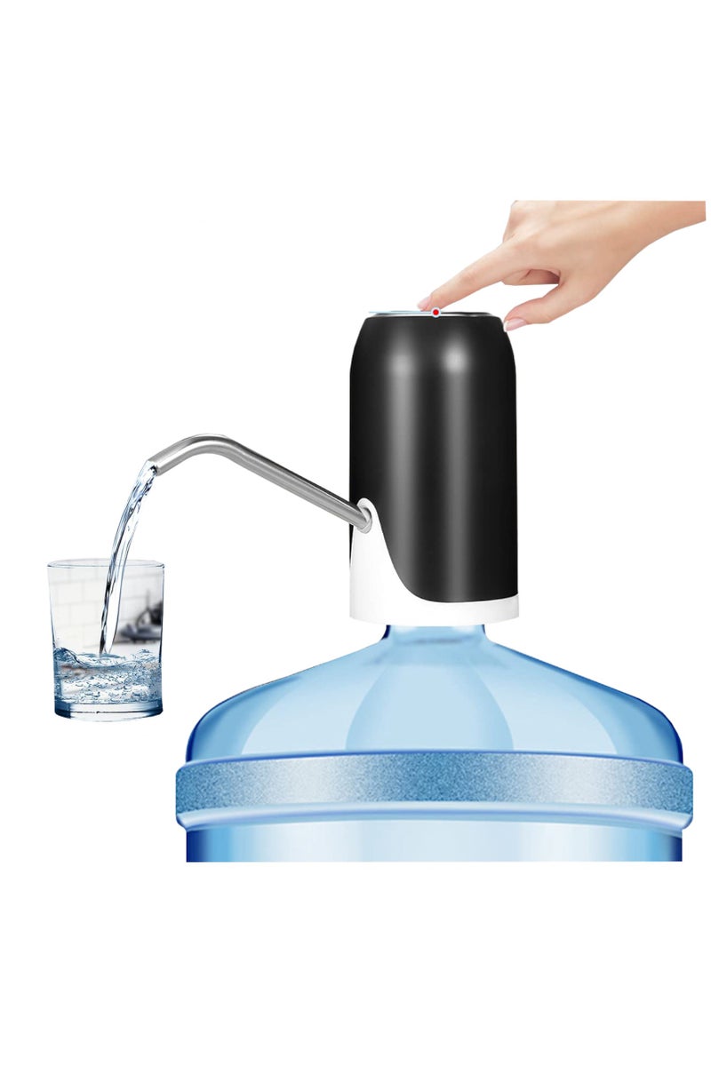 PAMEER 5 Gallon Water Bottle Pump, USB Charging Portable Electric Water Pump for 2-5 Gallon Jugs USB Charging Portable Water Dispenser for Office, Home, Camping, Kitchen and etc - Image 1