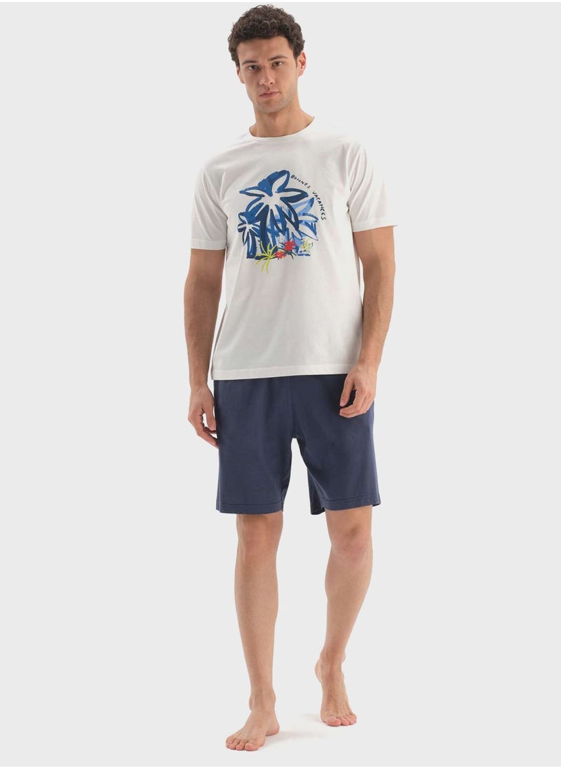 dagi - Nightwear T-Shirt & Short Set - Image 1
