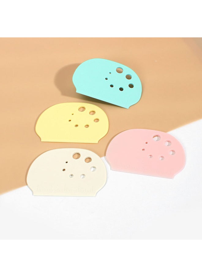 Generic - Thickened PP Semicircle Flour Cutter With Scale Dough Cutter Vegetable Leaf Stripper Cake Cream Scraper-颜色:新款创意刮板-奶白色 - Image 1