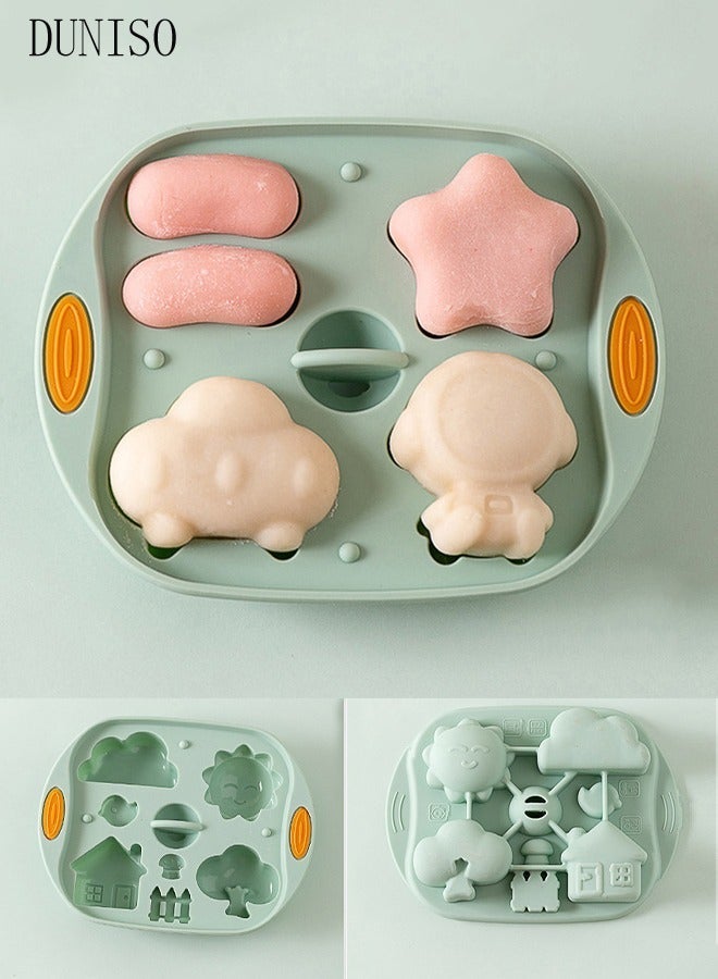 DUNISO DIY Homemade Silicone Baking Mold for Oven and Microwave Baby Food Non-Stick Molds Nonstick Food Grade & BPA Free - Image 1