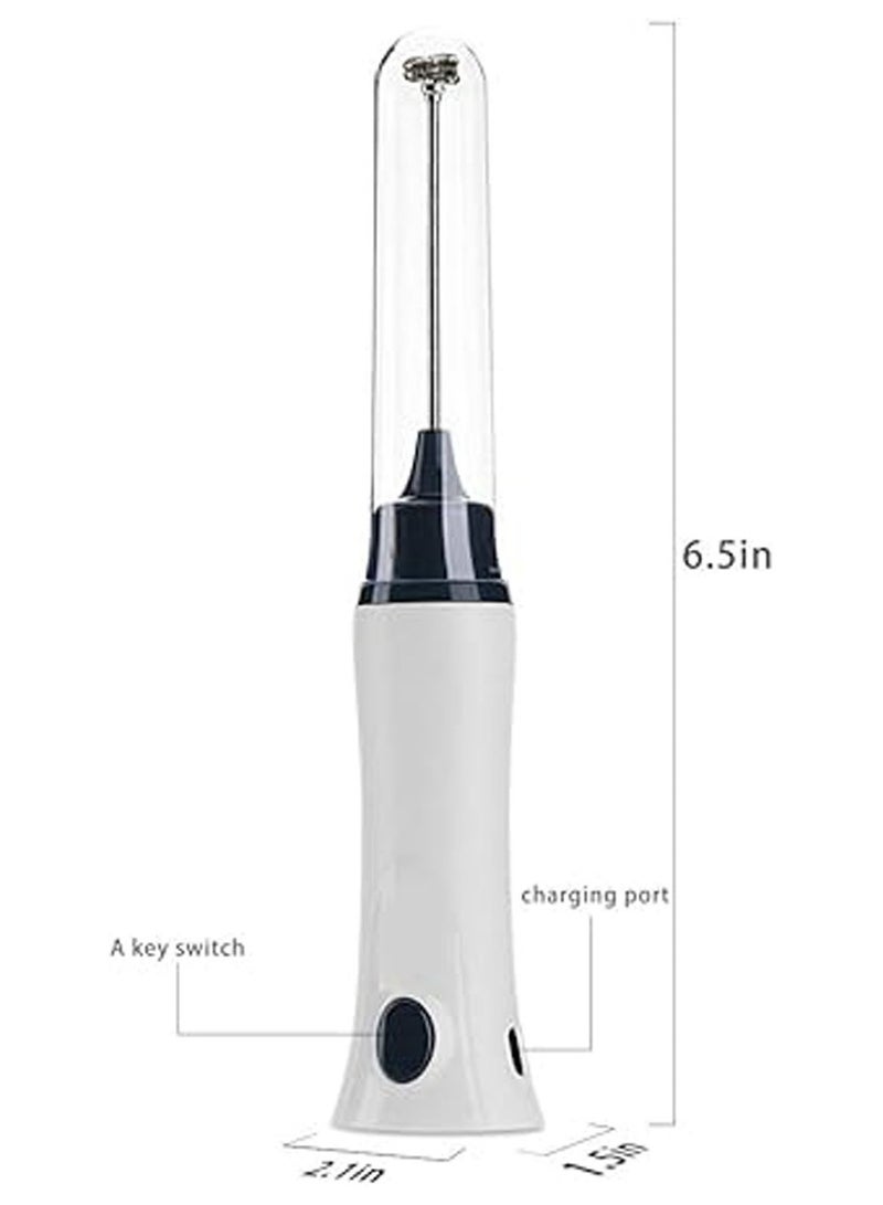 general Rechargeable Eggbeater Handheld Stainless Milk Frother Foamer Blender Coffee Mixer with Charging Cable - Image 5