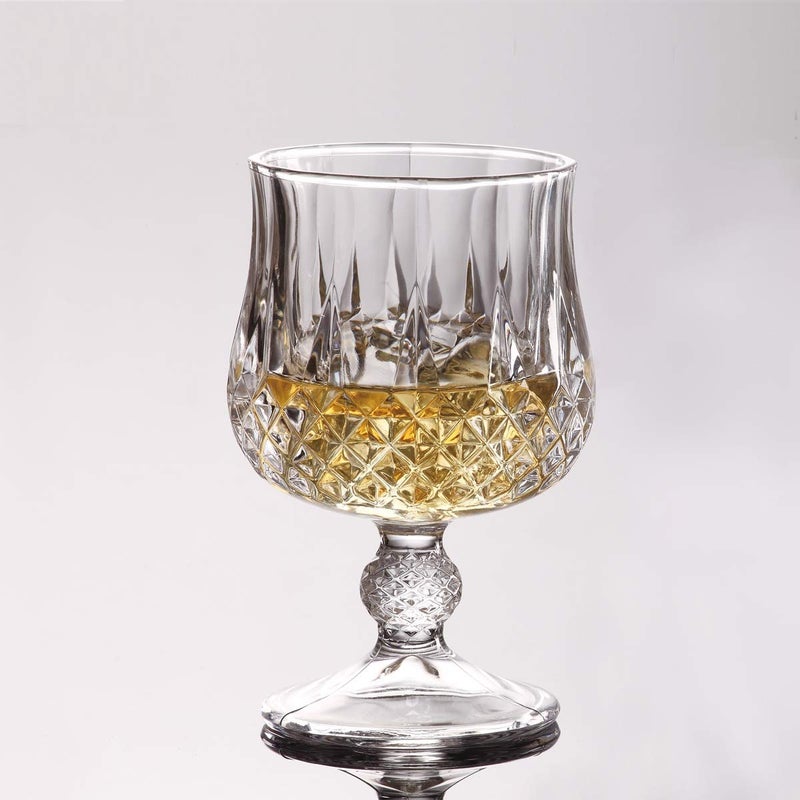 NVRA Italin Premium Luxury Wine Glasses Set of 6 Tableware Glass Crystalline Luxury Party Glass 220 ml Premium Crystal Wine Glasses Imported Glass for Various Drinks - Image 1