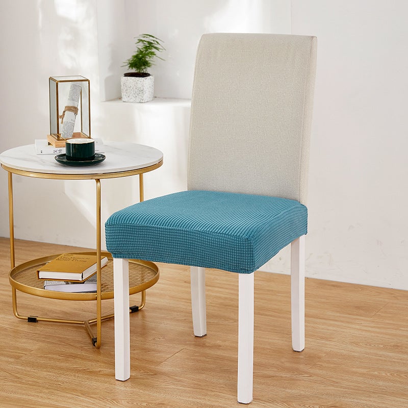 New Solid Color Corn Velvet Stool Seat Cover Elastic El Home Living Room Seat Stool Cover - Image 2