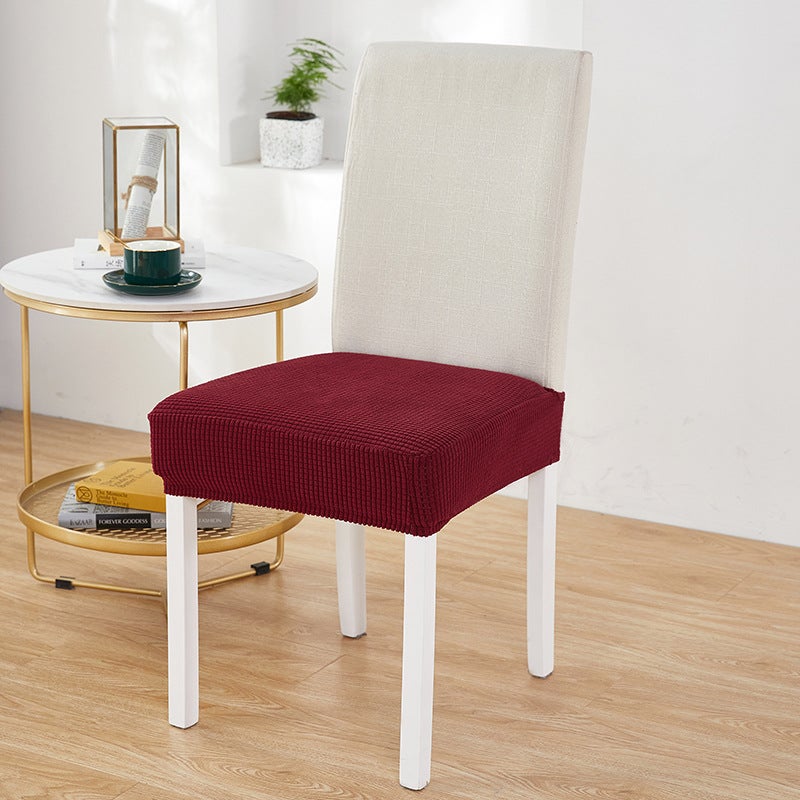 New Solid Color Corn Velvet Stool Seat Cover Elastic El Home Living Room Seat Stool Cover - Image 1