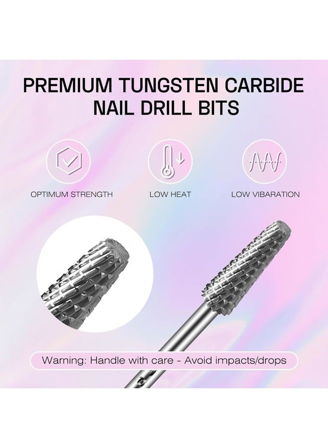 Depvko 【New Arrivals Of 2025】3/32'' Multifunctional Nail Drill Bits: Carbide Drill Bits, Quick Removal, Shaping And Straightening Acrylic Gel Nails, Precise Control, For Beds, Salon Manicure Pedicure - Image 3