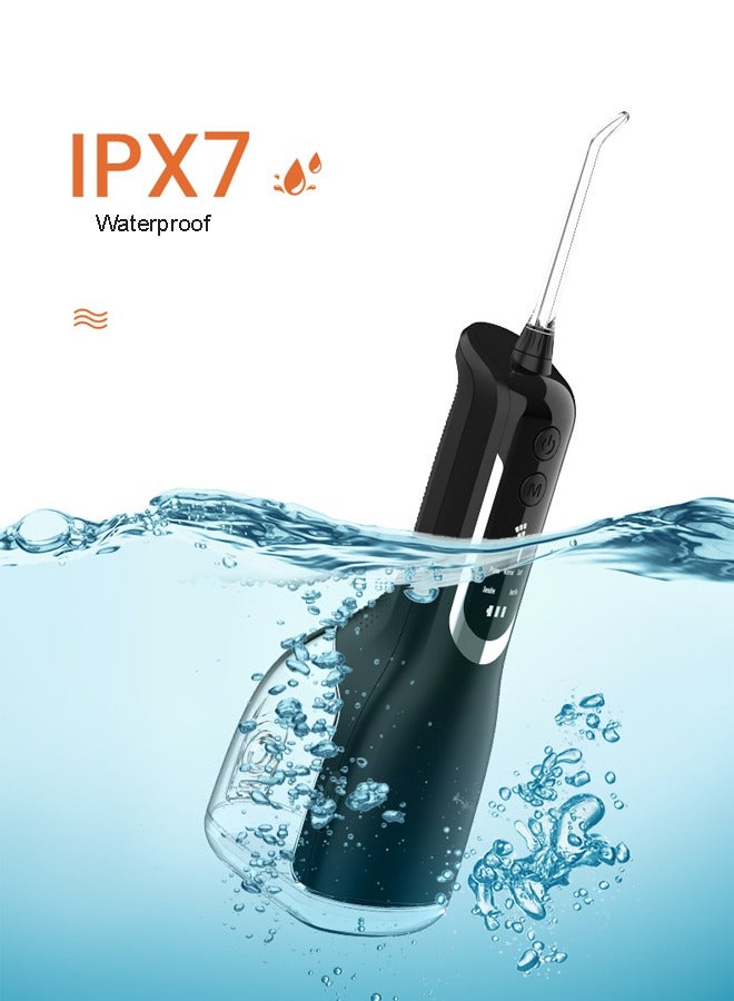 إن كي أكس محمول USB قابل لإعادة الشحن عن طريق الفم الري جهاز تنظيف الأسنان بالمياه النفاثة - Image 5